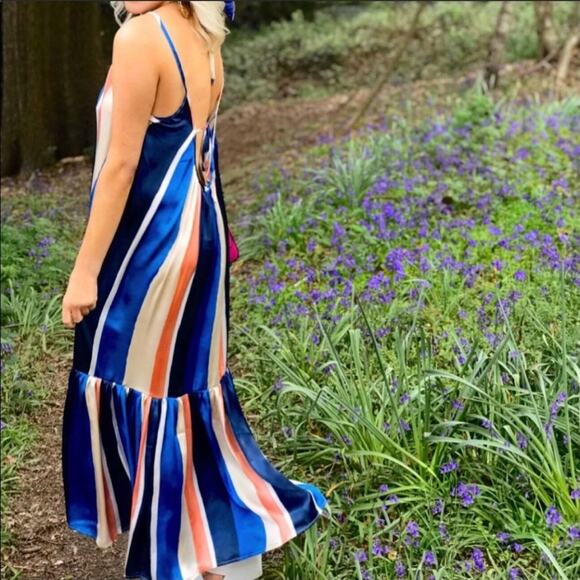 LEMLEM X H&M Striped Maxi Dress size medium - Picture 3 of 16